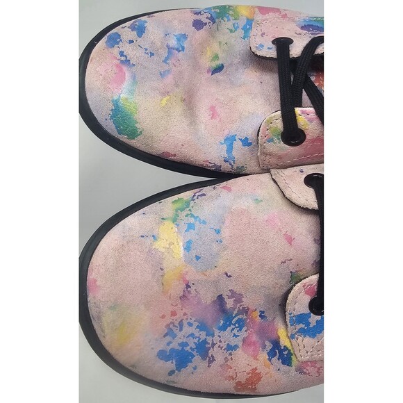 Dr. Martens Women’s 8 Sheridan Confetti Suede Casual Lace Up Combat Boots - Picture 2 of 15